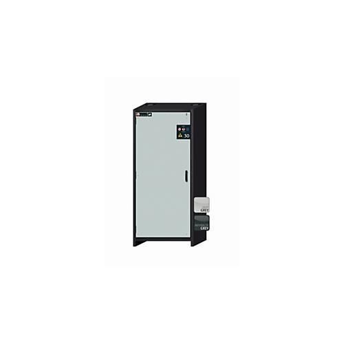Sicherheitsschrank Typ 30 asecos Q-CLASSIC-30, Flügeltür, Anschlag links, Front Lichtgrau, B 864 x T 620 x H 1947 mm