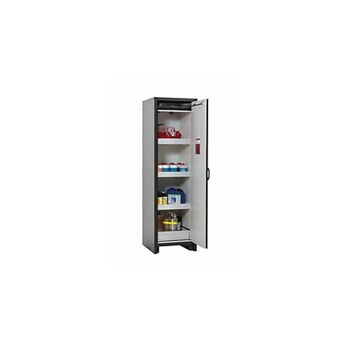Sicherheitsschrank Typ 30 asecos Q-CLASSIC-30, Flügeltür, Anschlag rechts, Front Resedagrün, B 564 x T 620 x H 1947 mm