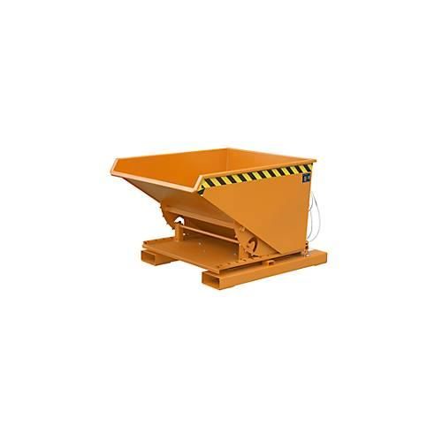 Spänebehälter für Gabelstapler, Typ S3S 600, orange RAL 2000