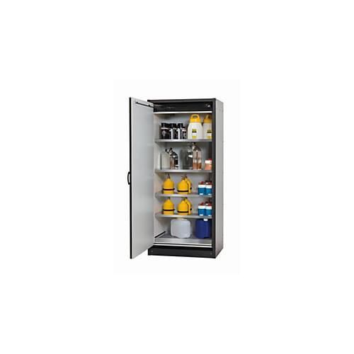 Sicherheitsschrank Typ 30 asecos Q-CLASSIC-30, Flügeltür, Anschlag links, Front Resedagrün, B 864 x T 620 x H 1947 mm