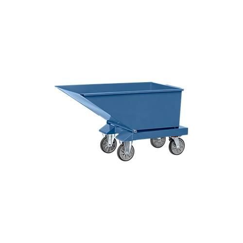 Muldenkipper 4701, 250 l, blau RAL 5007, ohne Ablasshahn und Sieb