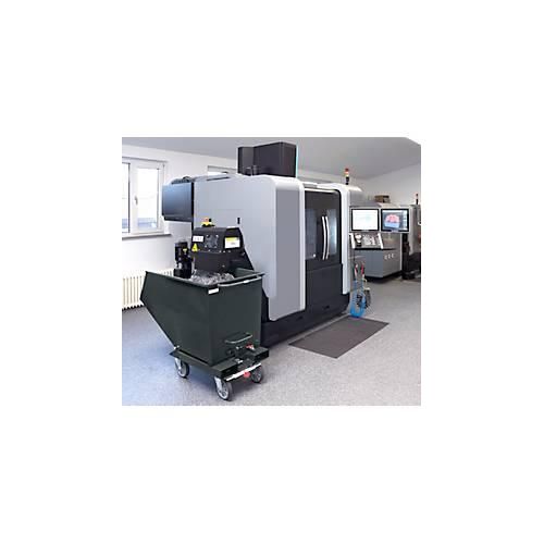 Muldenkipper 4702, 450 l, anthrazit RAL 7016, mit Ablasshahn und Sieb