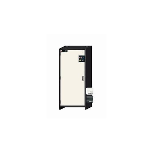 Sicherheitsschrank Typ 30 asecos Q-CLASSIC-30, Flügeltür, Anschlag links, Front Reinweiß, B 864 x T 620 x H 1947 mm