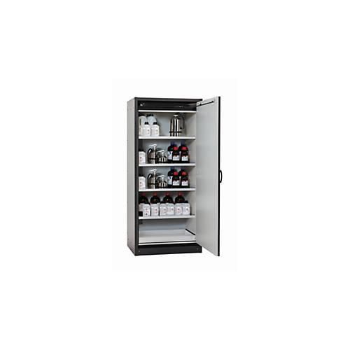Sicherheitsschrank Typ 30 asecos Q-CLASSIC-30, Flügeltür, Anschlag rechts, Front Enzianblau, B 864 x T 620 x H 1947 mm