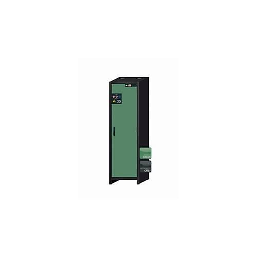 Sicherheitsschrank Typ 30 asecos Q-CLASSIC-30, Flügeltür, Anschlag rechts, Front Resedagrün, B 564 x T 620 x H 1947 mm