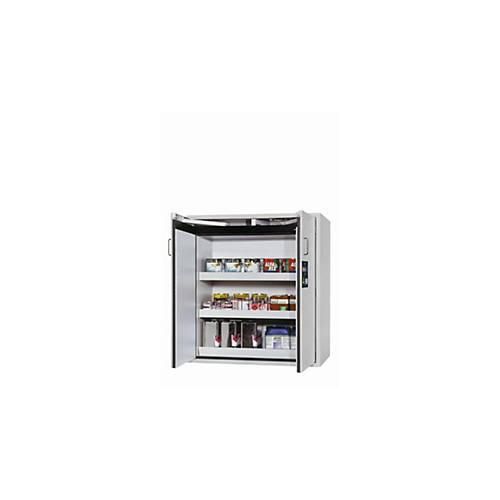 Sicherheitsschrank Typ 90 asecos S-CLASSIC-90, Flügeltüren, Front Lichtgrau, B 1196 x T 616 x H 1298 mm