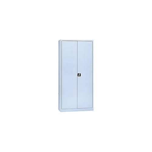 Garderobenschrank, mit Mitteltrennwand, lichtgrau/lichtgrau