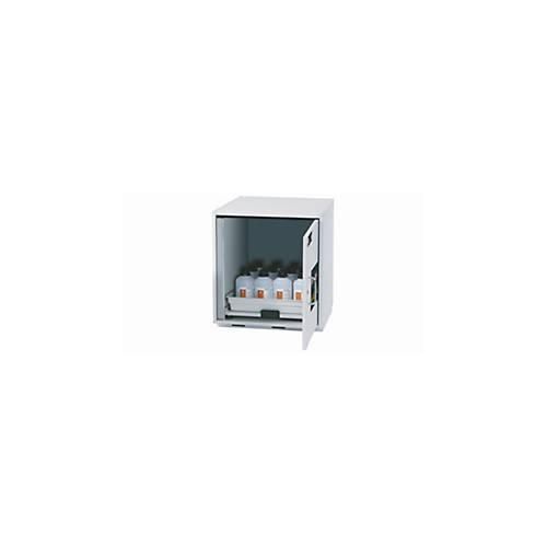 Säuren- und Laugen-Unterbauschrank asecos SL-CLASSIC-UB, Flügeltür, Anschlag rechts, Front Lichtgrau, B 590 x T 570 x H 600 mm