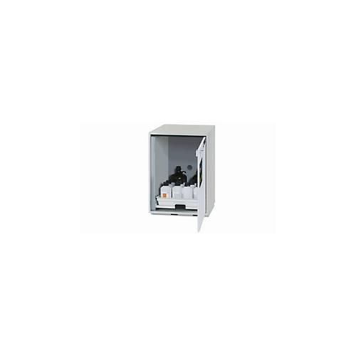 Säuren- und Laugen-Unterbauschrank asecos SL-CLASSIC-UB, Flügeltür, Anschlag rechts, Front Lichtgrau, B 590 x T 570 x H 800 mm