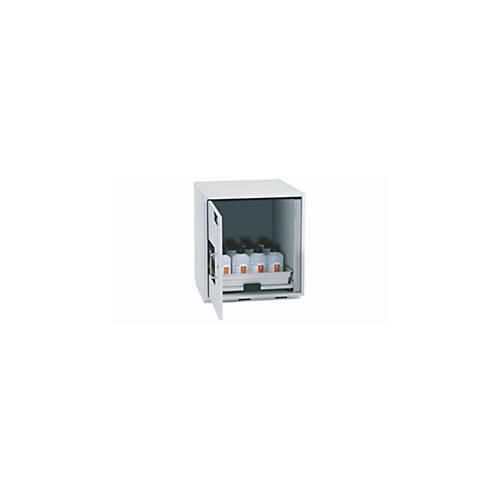 Säuren- und Laugen-Unterbauschrank asecos SL-CLASSIC-UB, Flügeltür, Anschlag links, Front Lichtgrau, B 590 x T 570 x H 600 mm