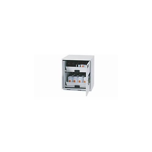 Säuren- und Laugen-Unterbauschrank asecos SL-CLASSIC-UB, Flügeltür, Anschlag rechts, Front Lichtgrau, B 590 x T 570 x H 600 mm