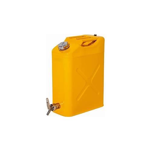 Sicherheitsbehälter, Stahlblech, gelb, 20 l, B 170 x T 445 x H 470 mm, Schraubverschluss, Belüftungsventil