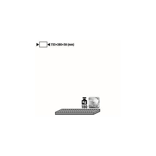 Gitterrost für asecos Druckgasflaschenschränke, Stahl, B 733 x T 280 x H 30 mm, bis 180 kg