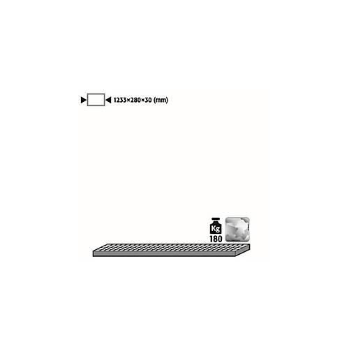 Gitterrost für asecos Druckgasflaschenschränke, Stahl, B 1233 x T 280 x H 30 mm, bis 180 kg