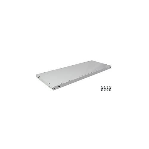SCHULTE Lagertechnik Zusatz-Fachboden MULTIPlus 250, 1300x400 mm, 40 mm Kante, mit 4 Fachbodenträgern