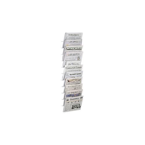 Zeitschriftenhalter, 400x1400, 11 Fächer