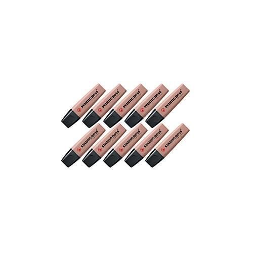Textmarker STABILO® BOSS Original NatureCOLORS, Keilspitze, lichtbeständig, schnell trocknend, umbra, 10 Stück