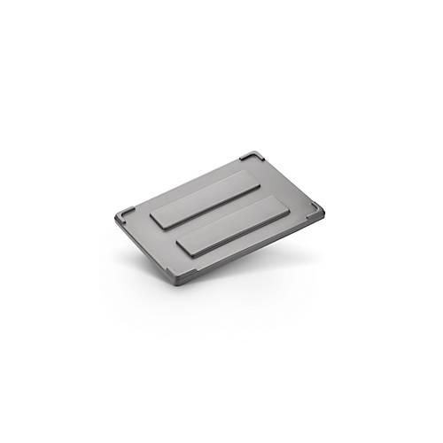 Deckel für Transport- und Stapelbehälter Noah mit Volumen 354 oder 535 l, B 1200 x T 800 x H 70 mm, grau