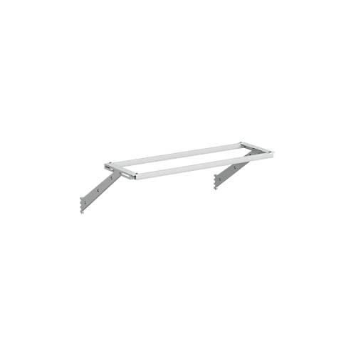Gestell für Leuchten & Federzüge Treston, für M1200, B 1200 mm, Tragfähigkeit bis 15 kg, pulverbeschichteter Stahl, RAL7035 (hellgrau)