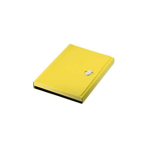 Leitz® Dokumentenmappe Recycle, A4, bis 250 Blatt, 5 Fächer & Ablagefach, blickdicht, 100 % recycelbar, Blauer Engel, Kunststoff, gelb