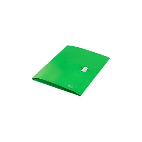 Leitz® Dokumentenmappe Recycle, A4, bis zu 150 Blatt, 3 Einschlagklappen, blickdicht, 100 % recycelbar, Blauer Engel, Kunststoff, grün