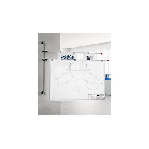 Planhalter Wand, lichtgrau