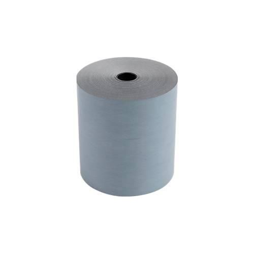 Thermorolle Safe Contact, 1-lagig, 52 g/m², B 80 mm x L 76 m, 80 mm Ø, 10 Rollen, blaugrau