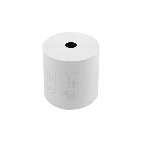 Thermorolle Exacompta, rückseitig bedruckt, 1-lagig, 48 g/m², L 76 m x B 80 mm, Ø 80 mm, 10 Rollen, weiß
