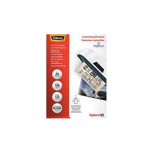 FELLOWES Laminierfolien, DIN A3, 125 mic., 100 Stück