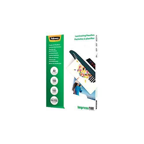 FELLOWES Laminierfolien, DIN A4, 100 mic., 100 Stück