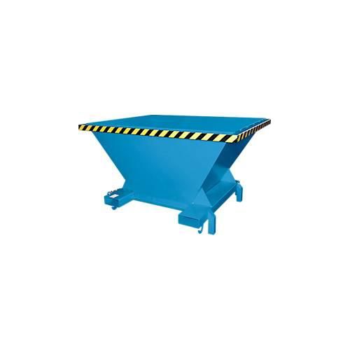 Bauer SBT Befülltrichter, Stahlblech, Stützfüße, Einfahrtaschen, lackiert, L 1320 x B 1710 x H 990 mm, lichtblau RAL 5012