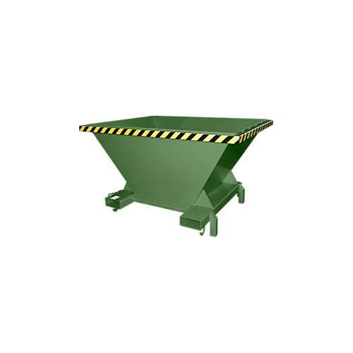 Bauer SBT Befülltrichter, Stahlblech, Stützfüße, Einfahrtaschen, lackiert, L 1320 x B 1710 x H 990 mm, resedagrün RAL 6011