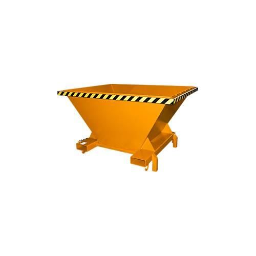Bauer SBT Befülltrichter, Stahlblech, Stützfüße, Einfahrtaschen, lackiert, L 1320 x B 1710 x H 990 mm, gelborange RAL 2000