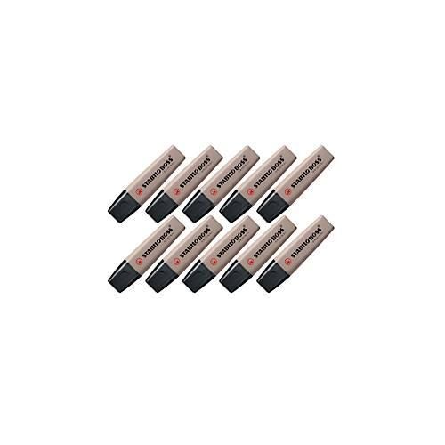 Textmarker STABILO® BOSS Original NatureCOLORS, Keilspitze, lichtbeständig, schnell trocknend, warmgrau, 10 Stück