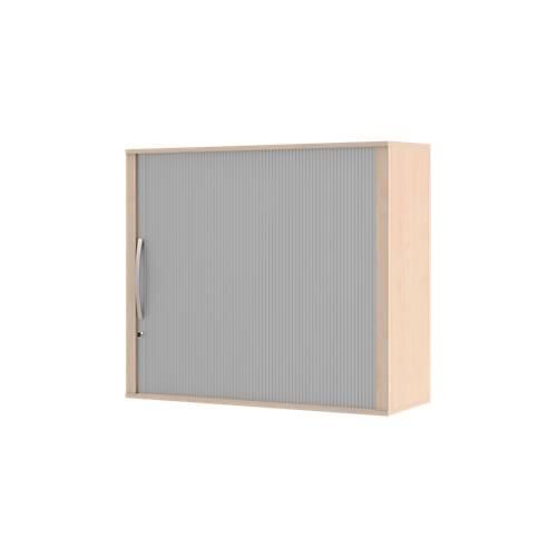 Aufsatz-Rollladenschrank BARI, 4 Böden, Mitteltrennwand, Schloss, H 1057 mm, Ahorn-Dekor