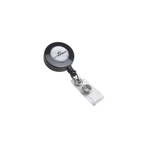 Ausweisjojo Durable, Schnurlänge 800 mm, mit Halteclip & Druckknopfschlaufe, Kunststoff, 10 Stück