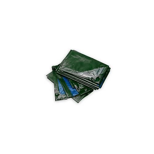 Abdeckplane, Extrem Stark, 3 x 4 m, grün/blau