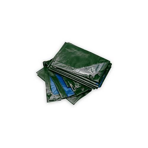 Abdeckplane, Extrem Stark, 8 x 12 m, grün/blau