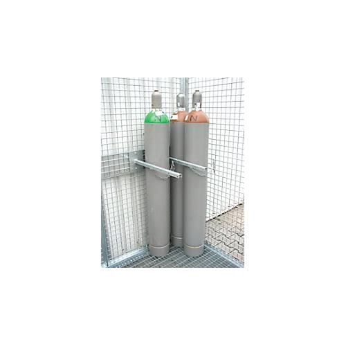 Haltevorrichtung für 3 Gasflaschen, Tragfähigkeit 150 kg