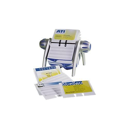 Durable Rollkartei Visifix-Flip, für 400 Karten, alufarbig