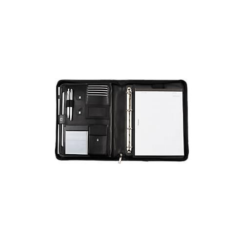 Alassio Orgamappe TRENTO, DIN A4, Nylon, mit DIN A4 Schreibblock, schwarz