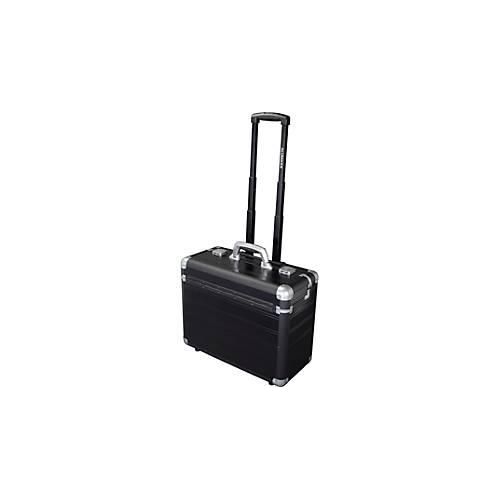 ALUMAXX Pilotenkoffer DISCOVERY, mit Tragegriff und Rollen, Aluminium, schwarz
