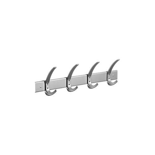 Garderobenleiste 520 mm breit, 4 x 3fach-Haken