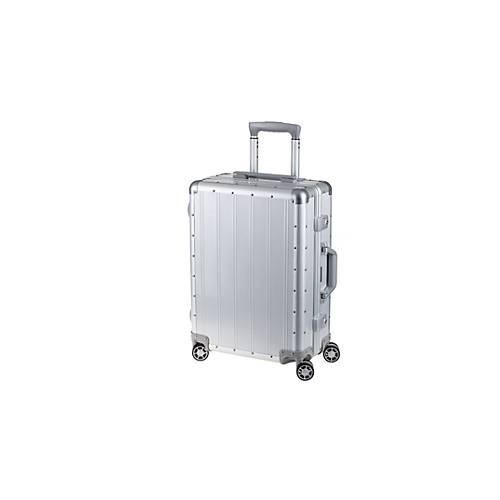Reisekoffer-Trolley, Aluminium, Teleskopsystem, TSA-Schlösser, 360°-Doppelrollen, B400xT200xH540 mm