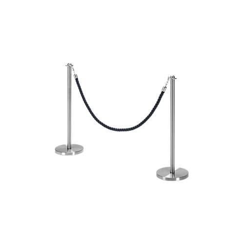 Absperrpfosten, Einzelexemplar ohne Robe, Ø 38 x H 850 mm, Edelstahl satiniert