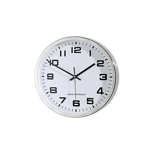 Edelstahl Funk-Wanduhr, rund, ø 300 mm