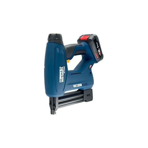 Akku-Tacker Rapid BTX606 Set, LCD-Anzeige, LED-Frontarbeitslicht, 6-stufige Eintreibkraft, inkl. Bosch Akku