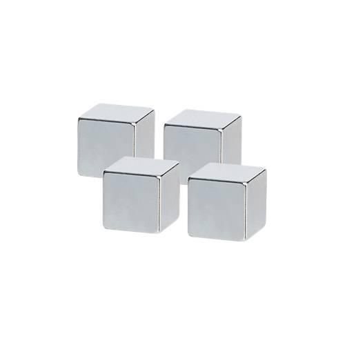 Neodym Magnet 32393, ca. 3 kg Haftkraft, ideal für Glasboards, B 10 x T 10 x H 10 mm