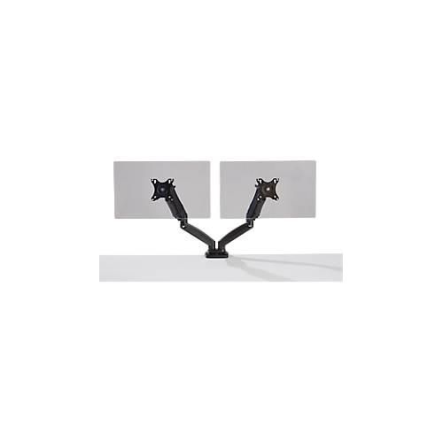 Schäfer Shop Select Monitorarm MX8-124, für 2 Displays bis 32″ & bis 8 kg, neig-/schwenk-/drehbar, höhenverstellbar, Kabelführung, VESA, Tischklemme