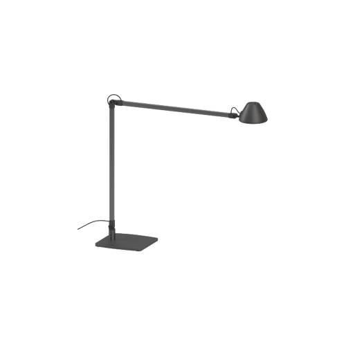 LED-Arbeitsplatzleuchte LUCIO, 4000 K, dreh-, neig- und höhenverstellbar, 4 W, umbragrau RAL 7022